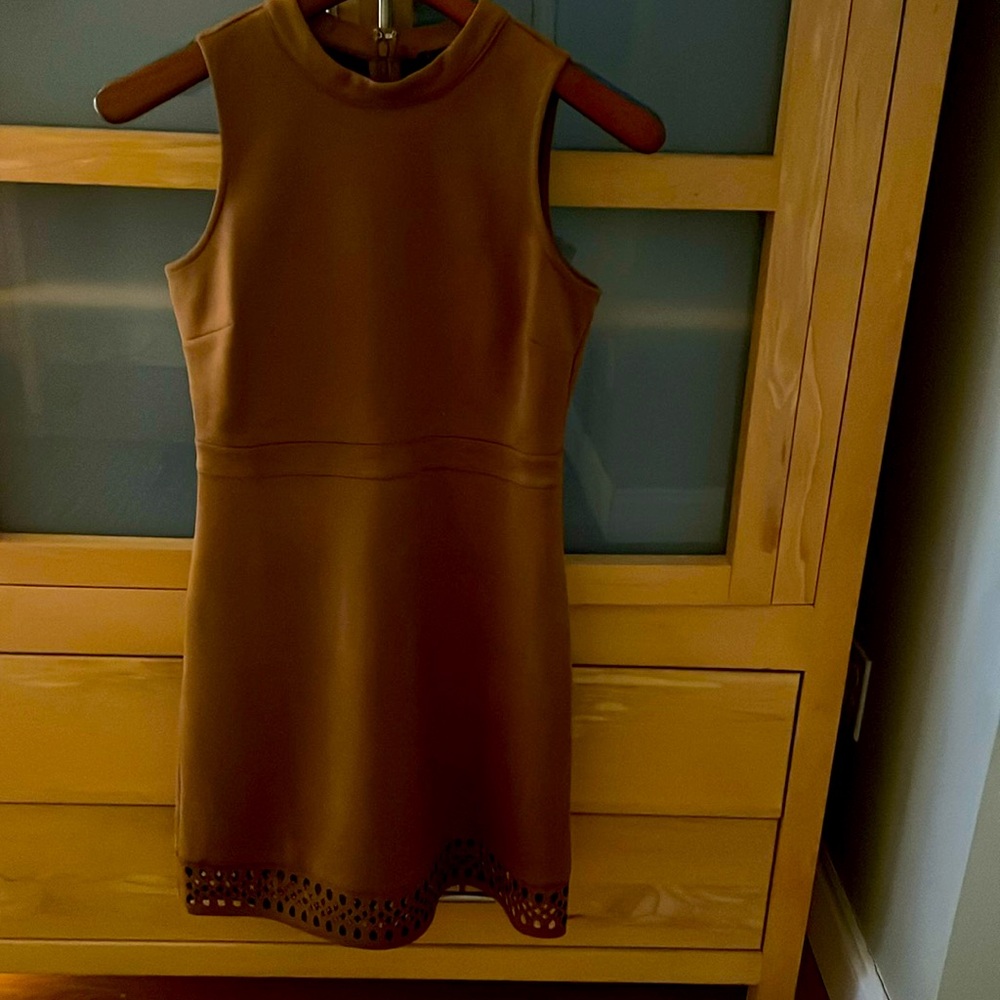 Ann Taylor suede tan dress